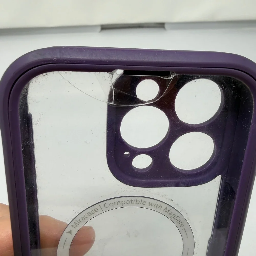 Miracase Magnetic iPhone 16 Pro Case Full-Body Built-in Glass Screen Protector
